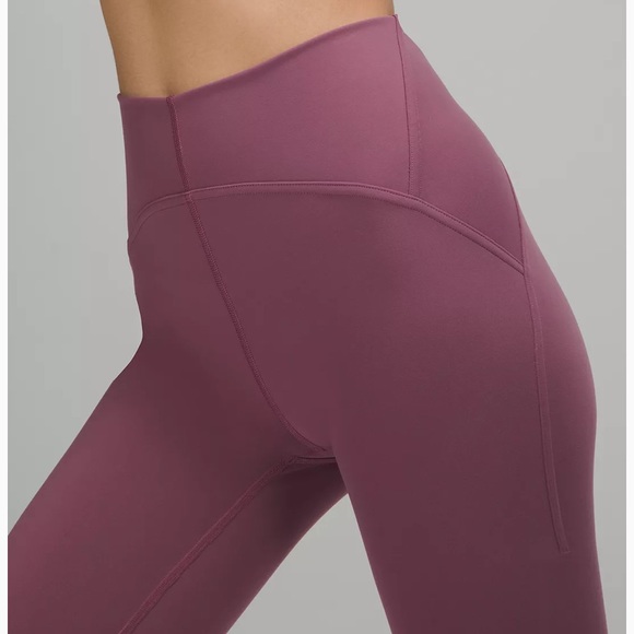 LULULEMON INSTILL HR TIGHT 25” LUXE SOFT FOUR-WAY STRETCH IN GRAY LAVENDER SZ 6 - Picture 5 of 16